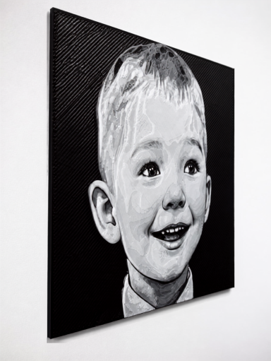 Kinderporträt – 3D-Relief 3D-Reliefporträt eines Kindes nach Lieblingsfoto von Liem & Fam